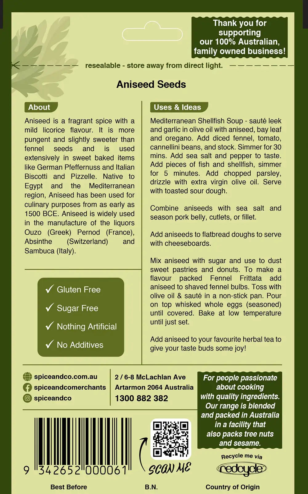 Aniseed Seeds 40g