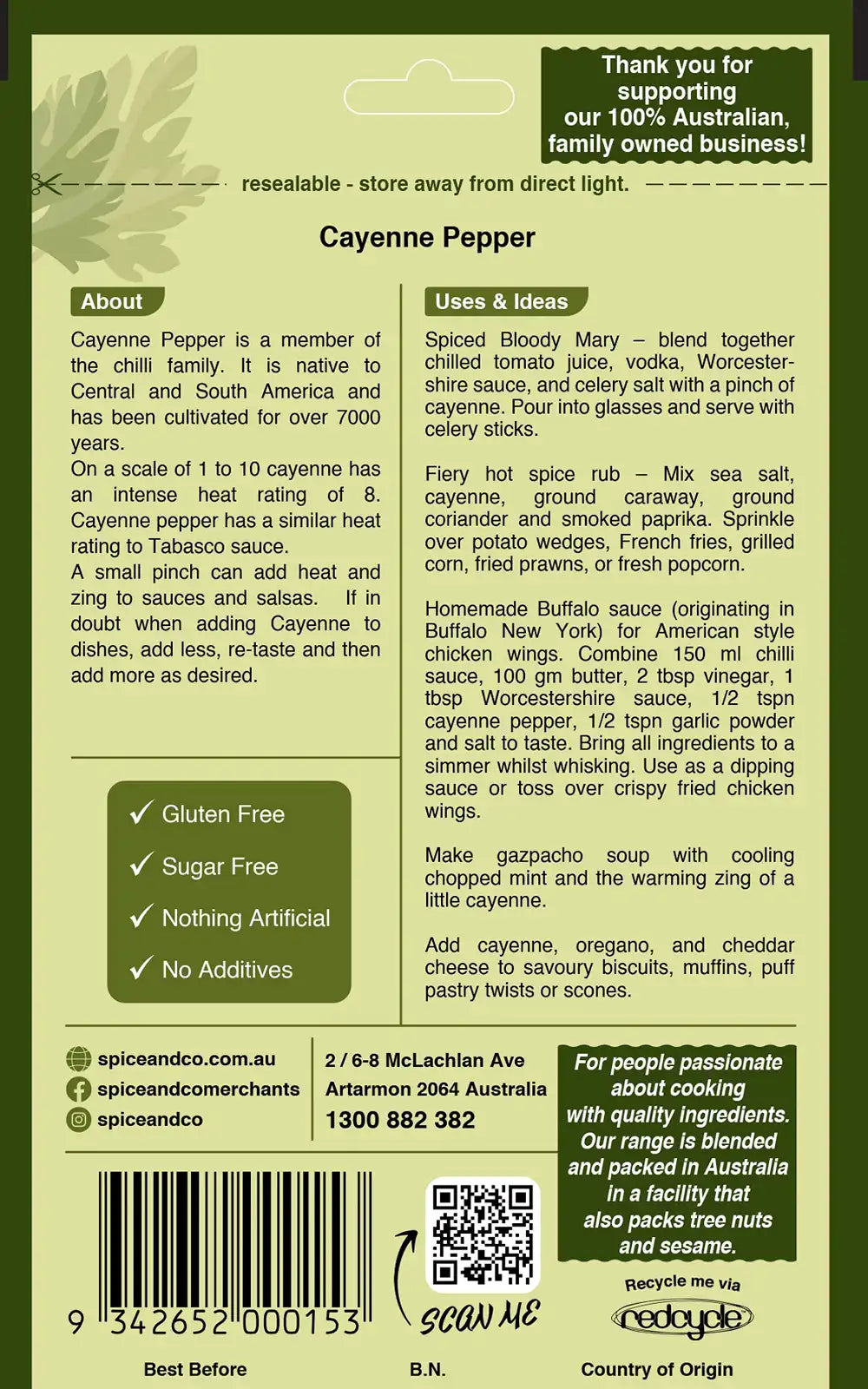 Cayenne Pepper 60g
