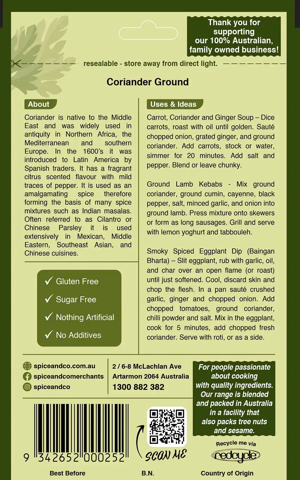 Coriander Ground 60g