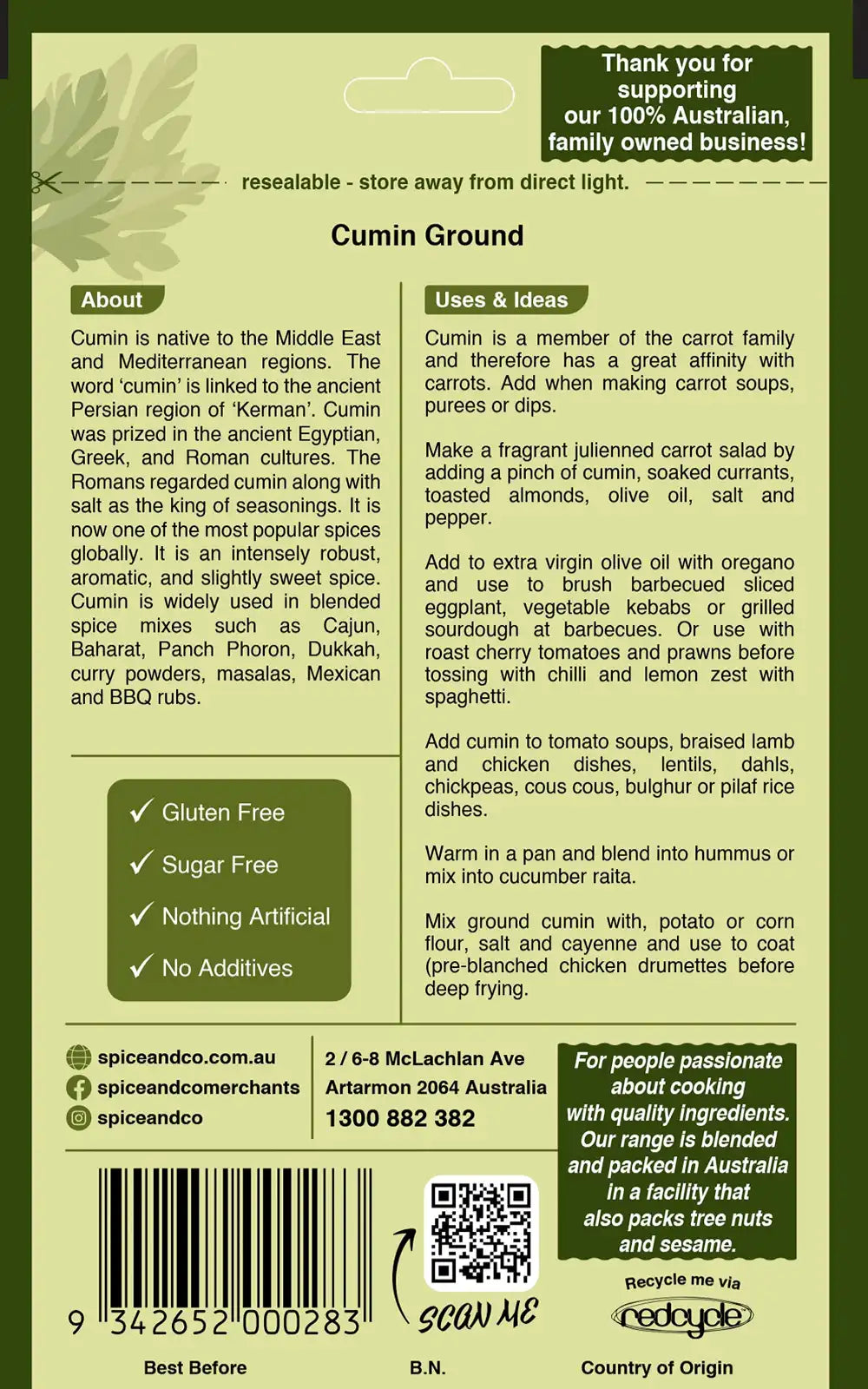 Cumin Ground 50g