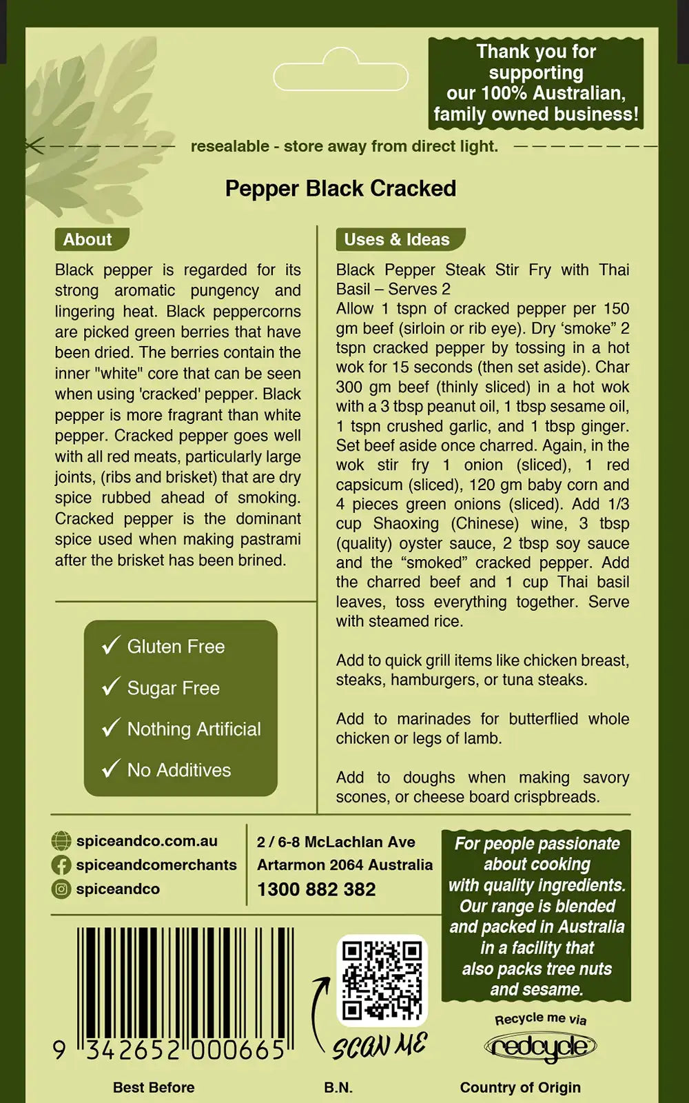 Pepper - Black Cracked 55g