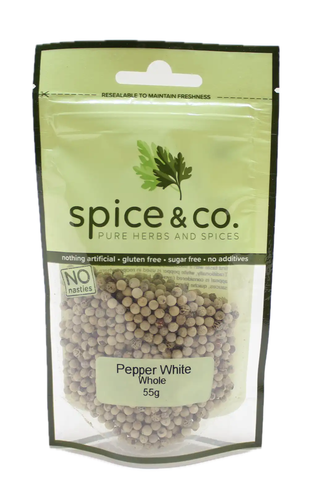 Peppercorns - White Whole 55g