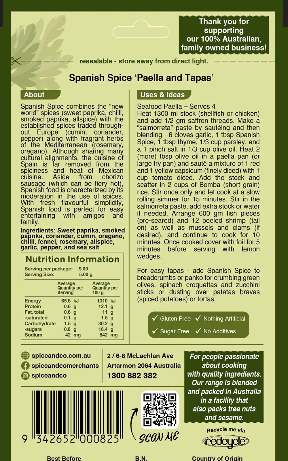 Spanish Spice Mix 45g