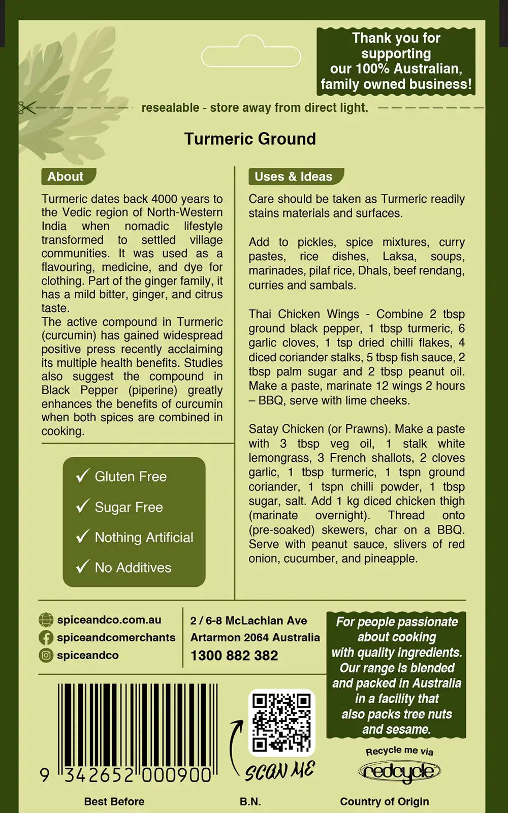Turmeric - Ground 70g