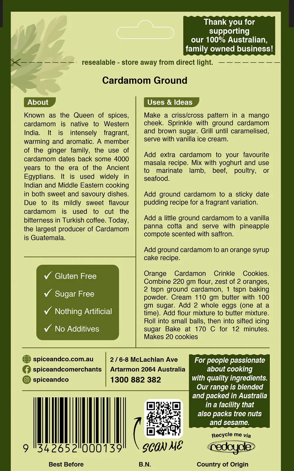 Cardamom Ground 15 g