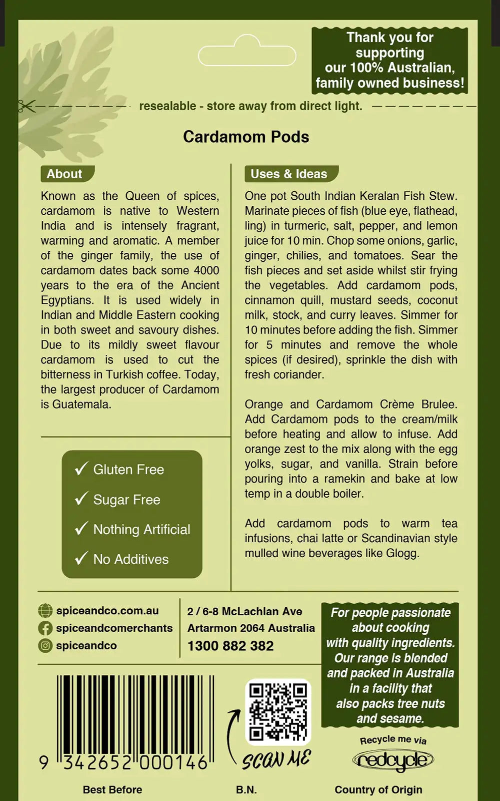 Cardamom Pods 15 g