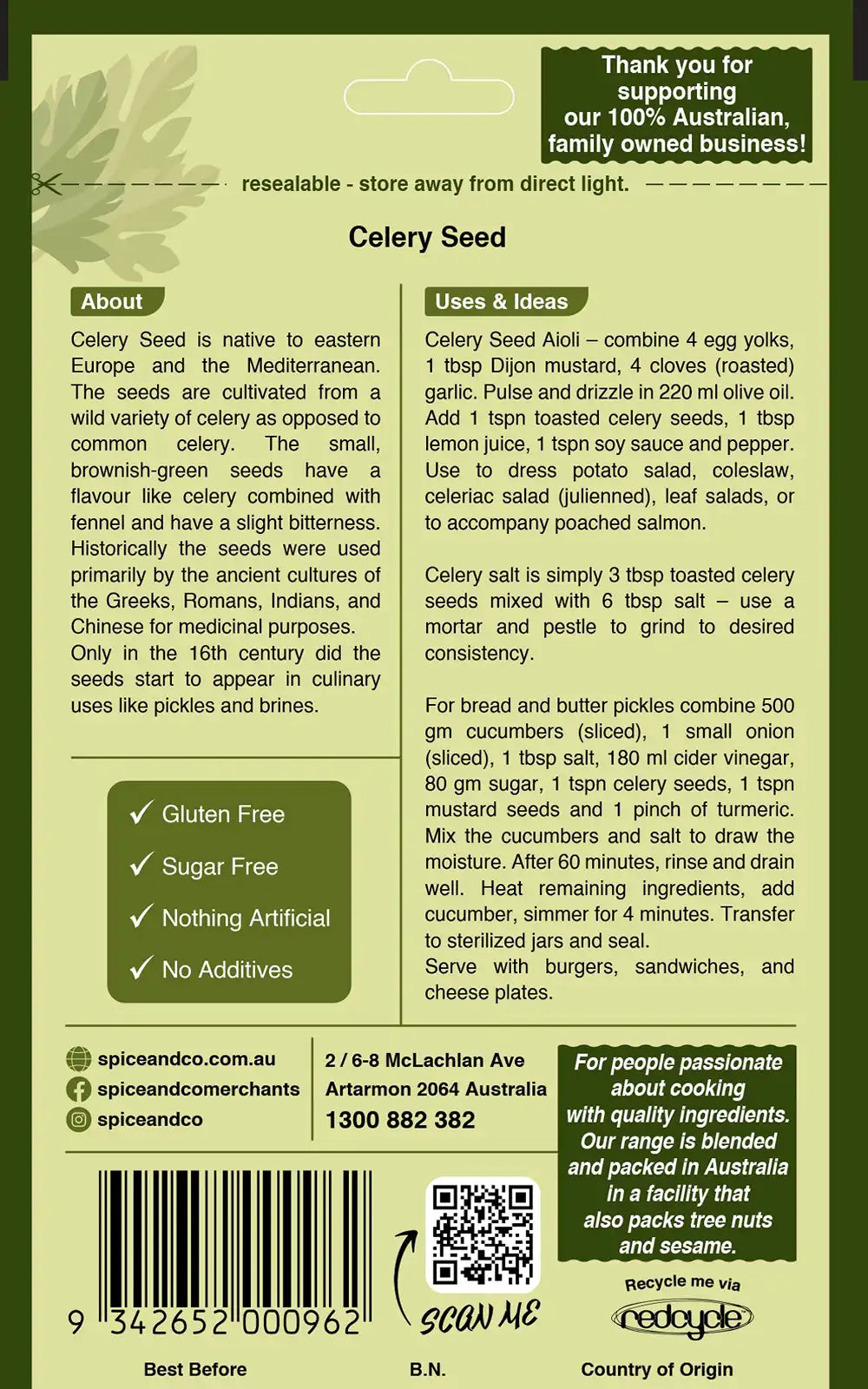 Celery Seed 60g