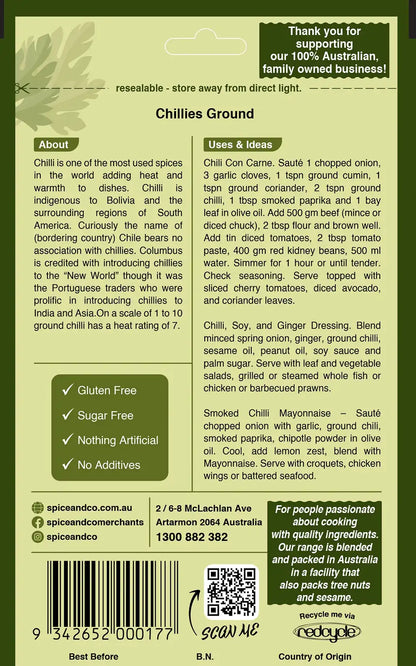 Chillies Ground 60g
