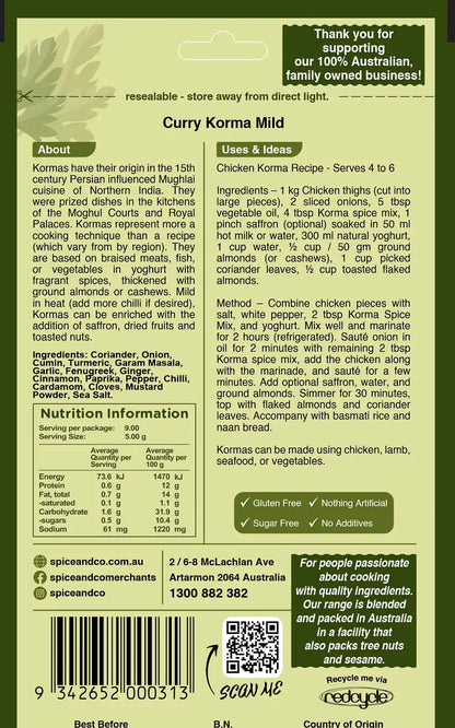 Curry - Korma Spice Mix 45g