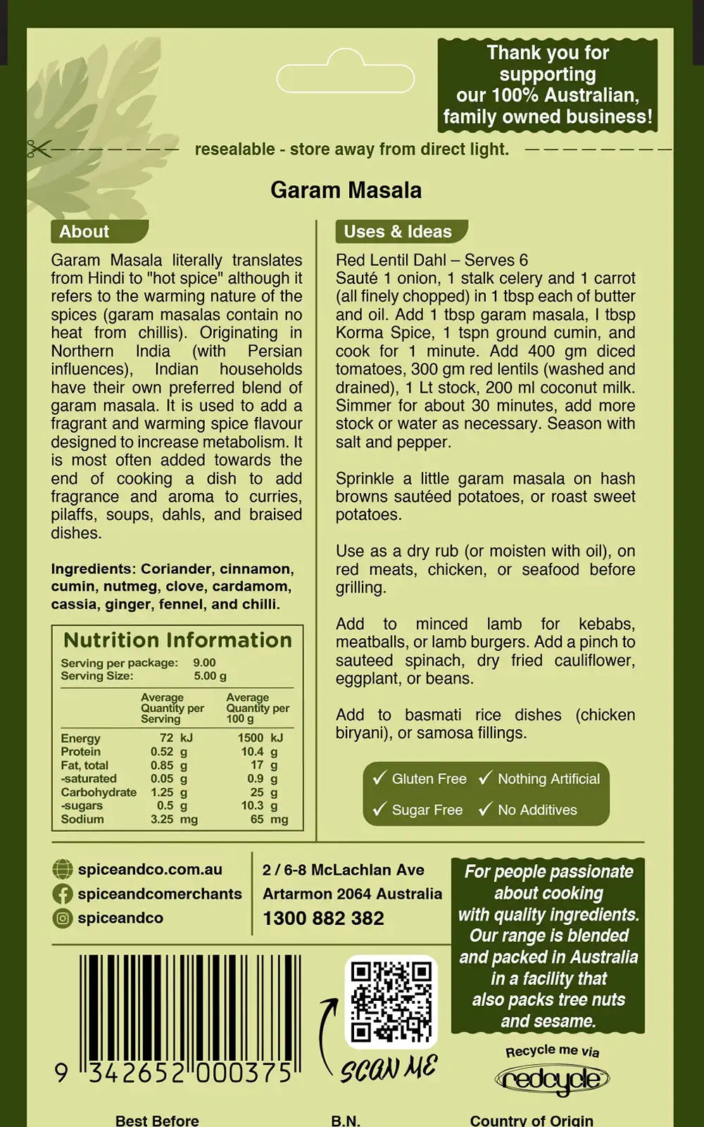 Garam Masala Spice Mix 50g