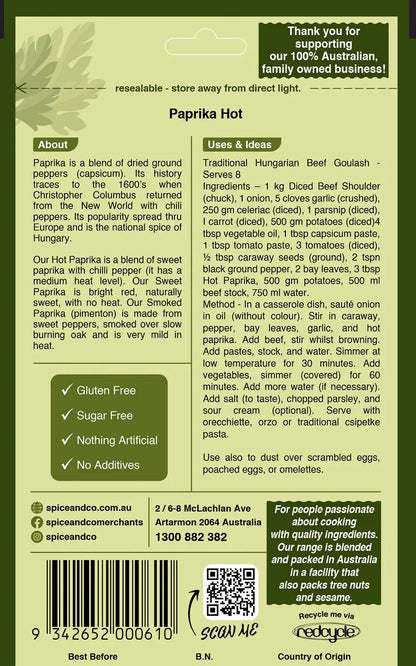 Paprika - Hot 60g