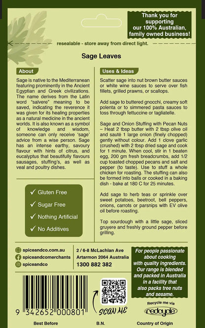 Sage - Rubbed Leaves 20g