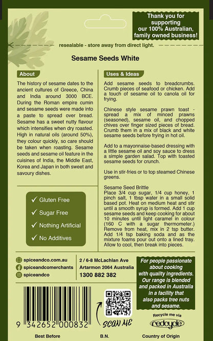 Sesame Seeds - White 80g